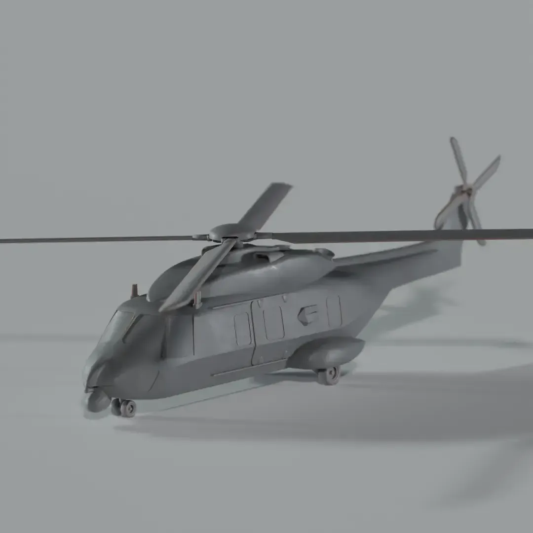 nh90 tth army helicopter - scale model 3d models download creality cloud 3D print model - Mito3D