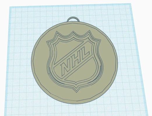 nhl logo portachiavi 3d modelli scarica creality nube 3d print model - Mito3D