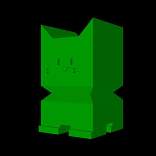 nice cat Mammal 3d print model - Mito3D