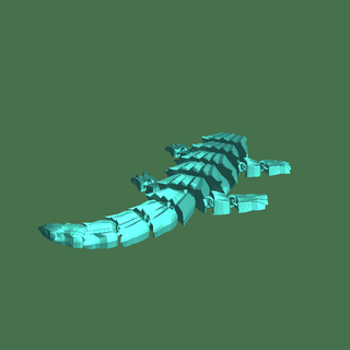 bonito in place impreso lagartija armadillo reptil 3d print model - Mito3D