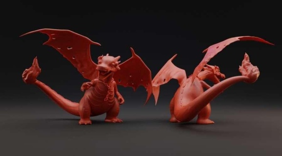 nightmare charizard 3d models download creality cloud characters 3d print model - Mito3D