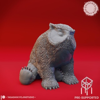 nightowl filhote tampo mesa miniatura pre supported personagens 3d print model - Mito3D