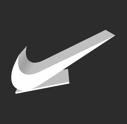 nike logo 3d modelle download realität wolke 3d print model - Mito3D