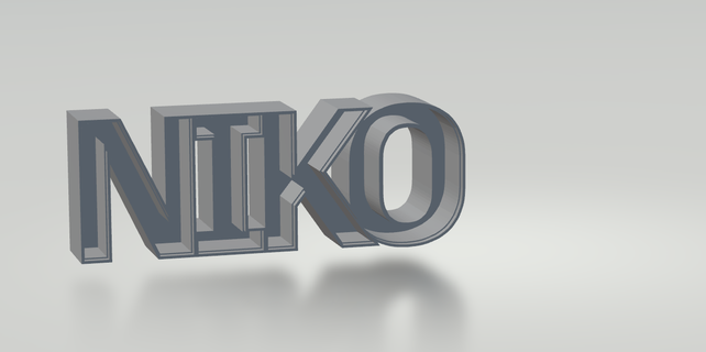 Niko aydınlatılmış logo 3d modeller indir Creality bulut mimari manzara 3d print model - Mito3D