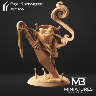 ninja grenouille 3d modèles télécharger créalité nuage mammifère 3d print model - Mito3D