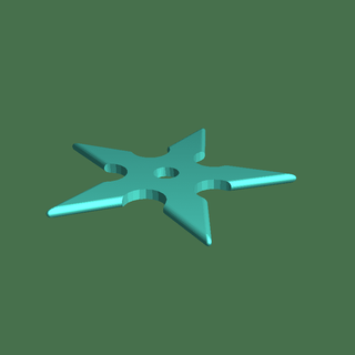 ninja stella 3d Modelli Scarica creality nube giocattolo coltelli 3d print model - Mito3D