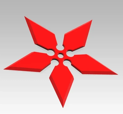 ninja star shuriken oyuncak 3d modeller indir creality bulut 3d print model - Mito3D