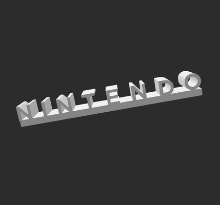 nintendo logo 3d modeller indir creality bulut 3d print model - Mito3D