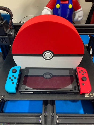 nintendo interruttore pokeball dock 3d modelli scarica creality nube 3d print model - Mito3D