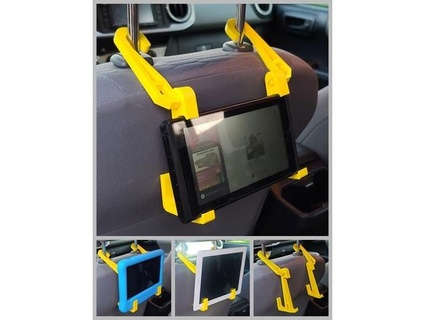 nintendo switch tablet car headrest mount 3d models download creality cloud vehicles 3d print model - Mito3D