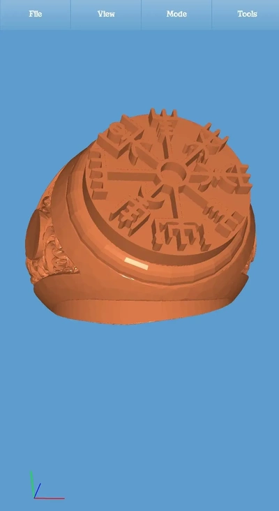 nordique bague vegisir 3d modèles télécharger créalité nuage 3d print model - Mito3D