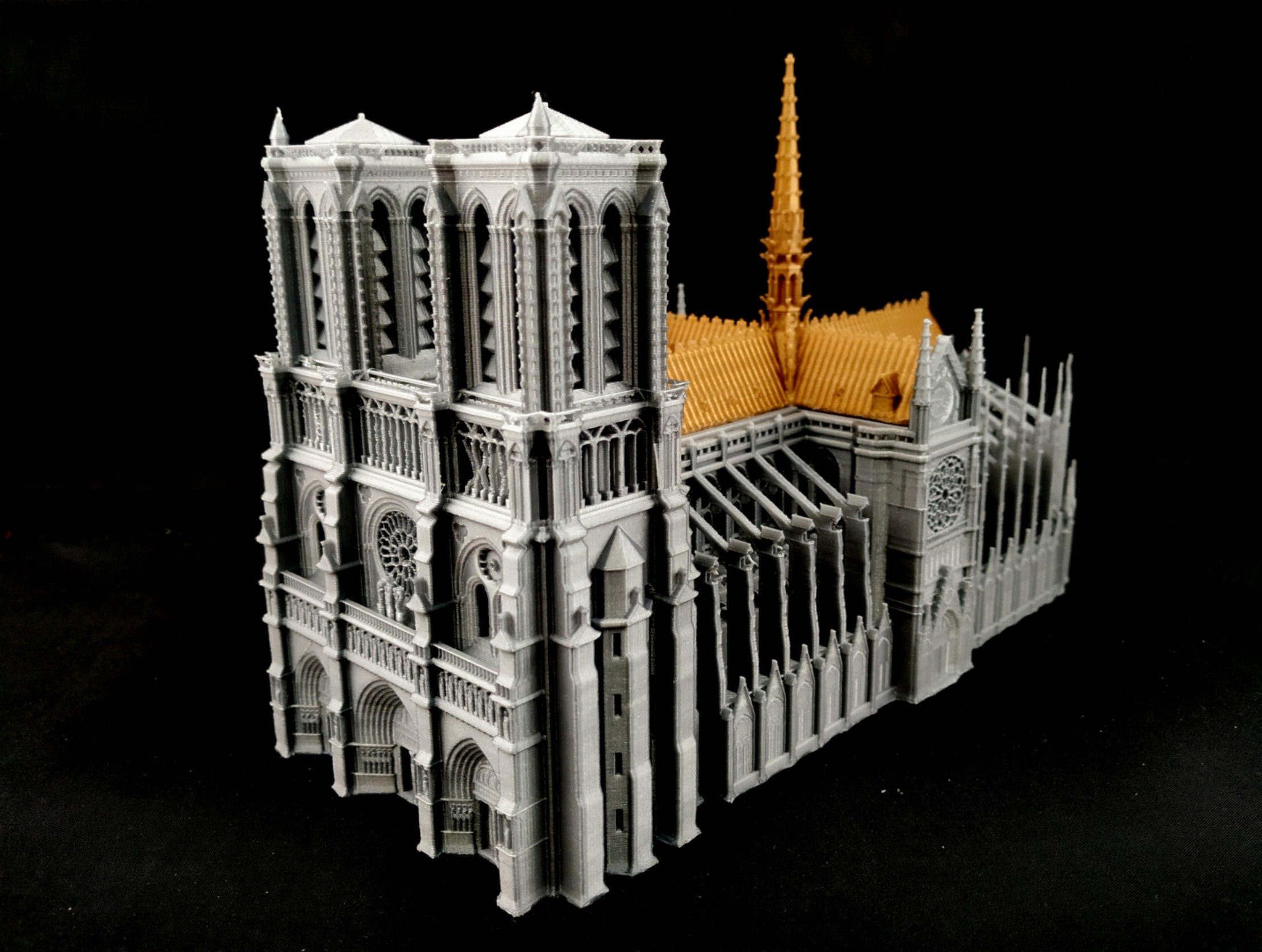 notre dame Paris arquitetura panorama 3D print model - Mito3D