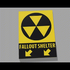 nuclear fallout shelter vault sign nuke bunker underground 3d models download creality cloud Fictional Characters 3d print model - Mito3D