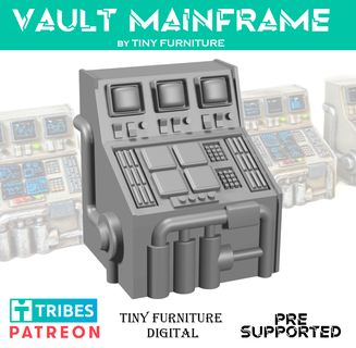 nuclear shelter mainframe Board Game 3d print model - Mito3D