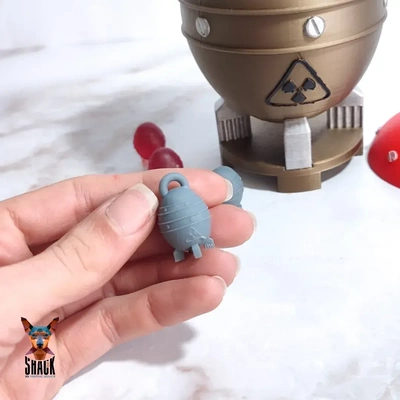 nuka bomba fallout colgante pendiente 3d modelos descargar crealidad nube 3d print model - Mito3D