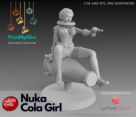 nuka reajuste salarial niña caer 4 3d modelos descargar crealidad nube mujer 3d print model - Mito3D