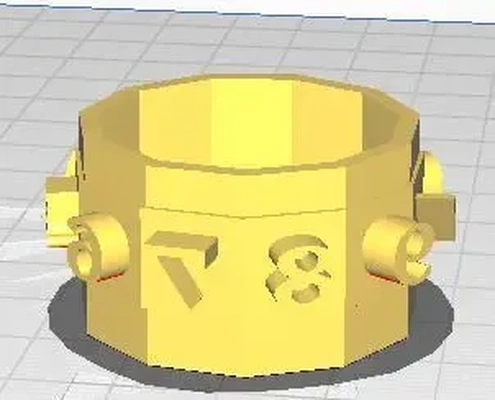 nombres 0 9 or timbre 3d modèles télécharger créalité nuage 3d print model - Mito3D