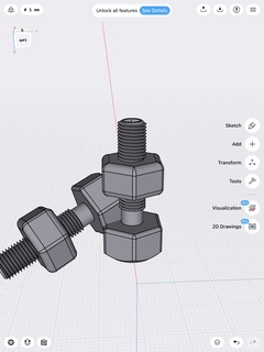nut bolt Machinery & Equipment 3d print model - Mito3D