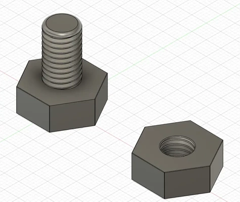 noz parafuso fio 3d modelos baixar crialidade nuvem 3d print model - Mito3D