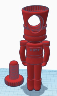 Nuss Cracker Kind Männer 3d print model - Mito3D