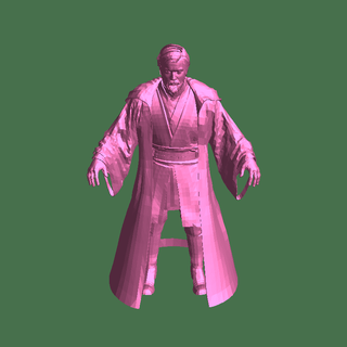 obi pálido Kenobi hombres 3d print model - Mito3D