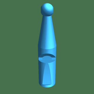 oblong dog whistle 3d models download creality cloud Others 3d print model - Mito3D