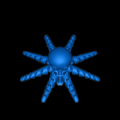 octo 3d modelos descargar crealidad nube 3d print model - Mito3D