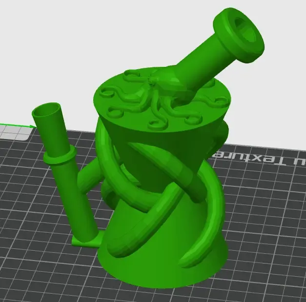 polpo bong 3d modelli scarica creality nube 3D print model - Mito3D