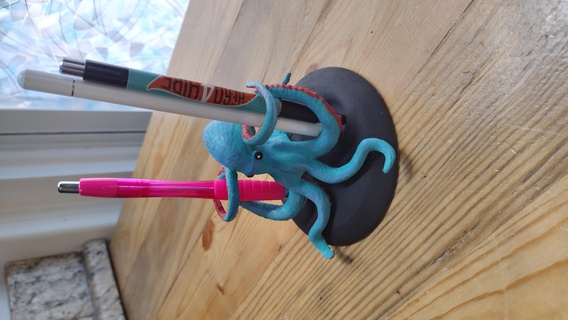 octopus pen holder Household 3d print model - Mito3D