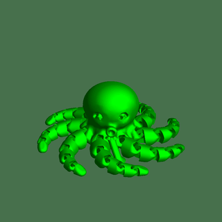 octopus spiral support Fishes 3d print model - Mito3D