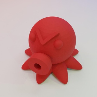 ahtapot kalamar diş macunu topper hayvanlar 3d print model - Mito3D