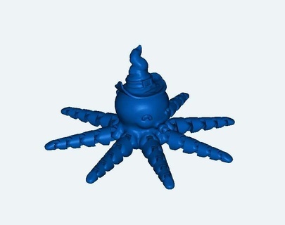 octopus witch 3d models download creality cloud Animals 3d print model - Mito3D