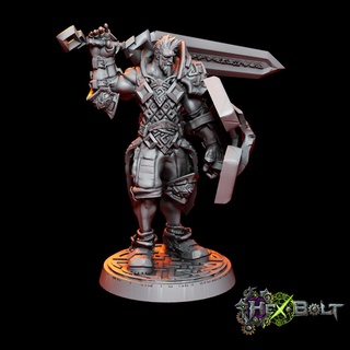 oelrik espada tormenta humano combatiente caracteres 3d print model - Mito3D