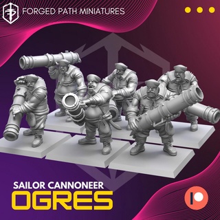 ogre sailor cannoneers Characters 3d print model - Mito3D