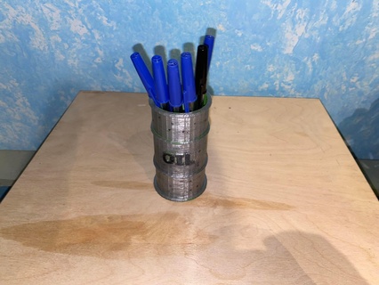 petróleo barril bolígrafo soporte 3d print model - Mito3D