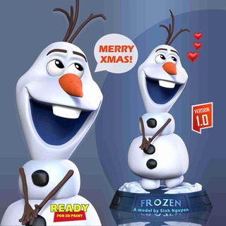 olaf - merry christmas Monsters 3d print model - Mito3D