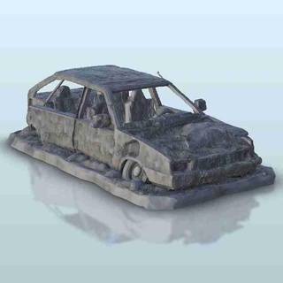 vieux voiture appel réveil moderne paysage miniatures terrain Berlines 3d print model - Mito3D