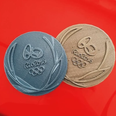 olimpíadas medalha rio 2016 3d modelos baixar crialidade nuvem 3d print model - Mito3D