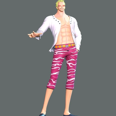 stück donquijote doflamingo 3d modelle download realität wolke 3d print model - Mito3D