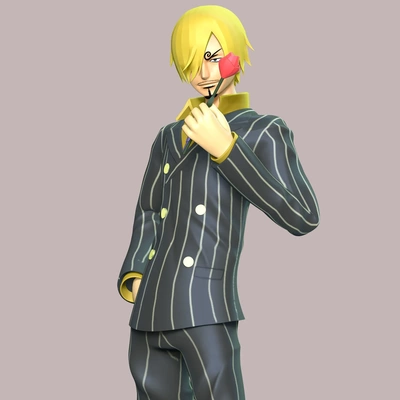 one piece - sanji 3d models download creality cloud 3d print model - Mito3D