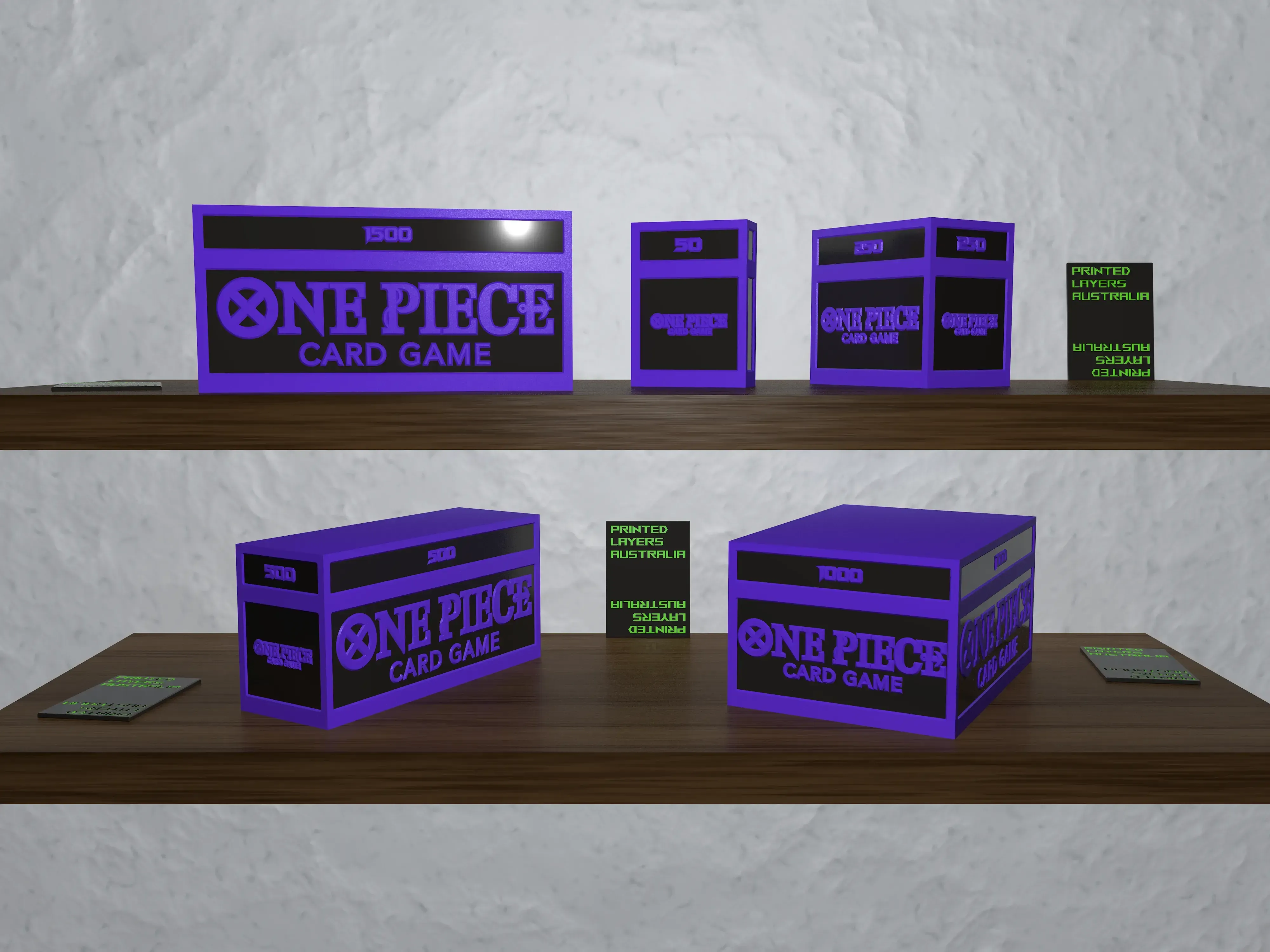 one piece card boxes - ultimate collection 3d models download creality cloud 3D print model - Mito3D