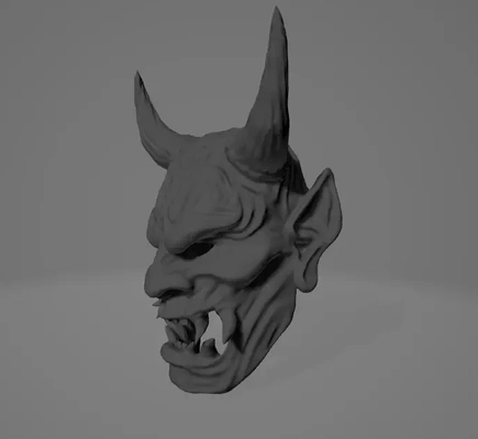 oni maske 3d modeller indir creality bulut 3d print model - Mito3D