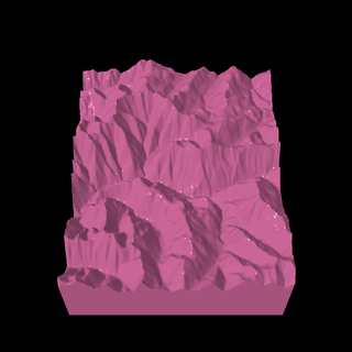 opale ruisseau région sauvage rochers 3d print model - Mito3D
