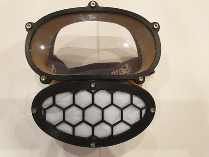 abrir fonte proteção mascarar v2 máscaras capacetes 3d print model - Mito3D