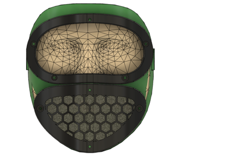 Aperto fonte protezione maschera v3 maschere caschi 3d print model - Mito3D