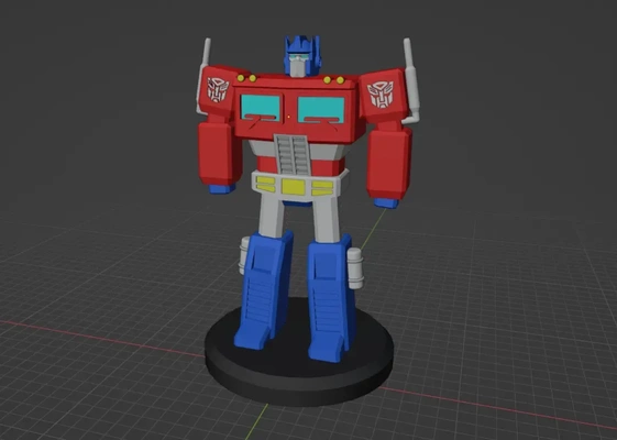 optimus primo miniatura 3d modelos baixar crialidade nuvem 3d print model - Mito3D