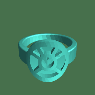 laranja lanterna anel jóias 3d print model - Mito3D