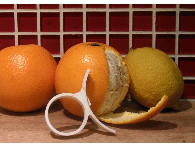 orange peeler Foods 3D print model - Mito3D