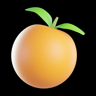 Portakal yiyecekler 3d print model - Mito3D