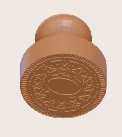 oreo biscuit timbre 3d modèles télécharger créalité nuage 3d print model - Mito3D